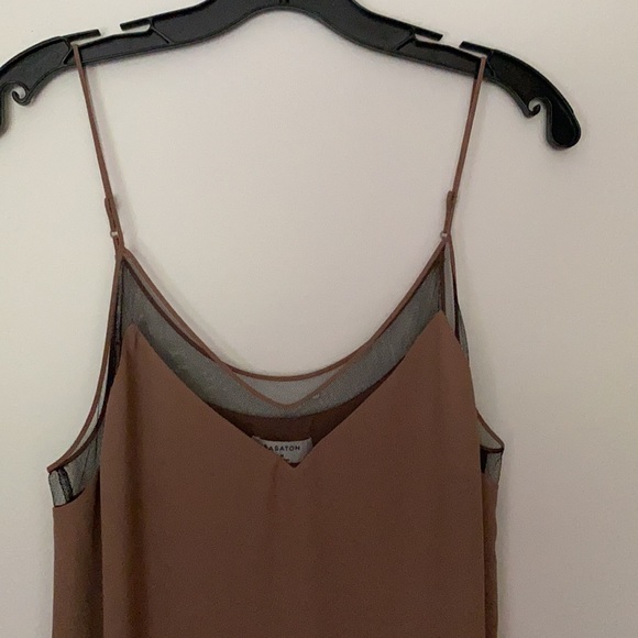BABATON Mesh Spaghetti Strap Ciro Slip Dress - Picture 4 of 11